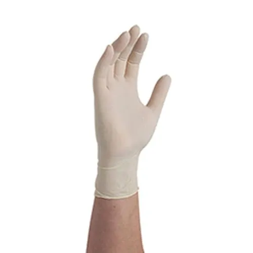 Disposable Powder-Free Latex Gloves Great for Janitorial and General Cleaning - Protection for Restaurant Work, 4 mil White - 100 Gloves per Box