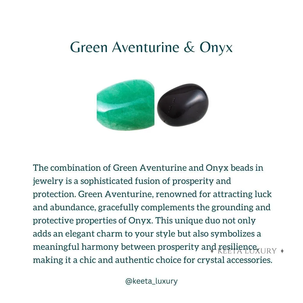 Enchanted Green - Green Aventurine & Black Onyx