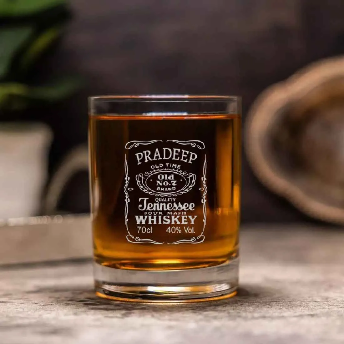 Exclusive Custom Whiskey Glass - Gift For Him Husband Boyfriend -  Bourbon