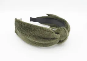 fabric fur bow tie headband women hairband