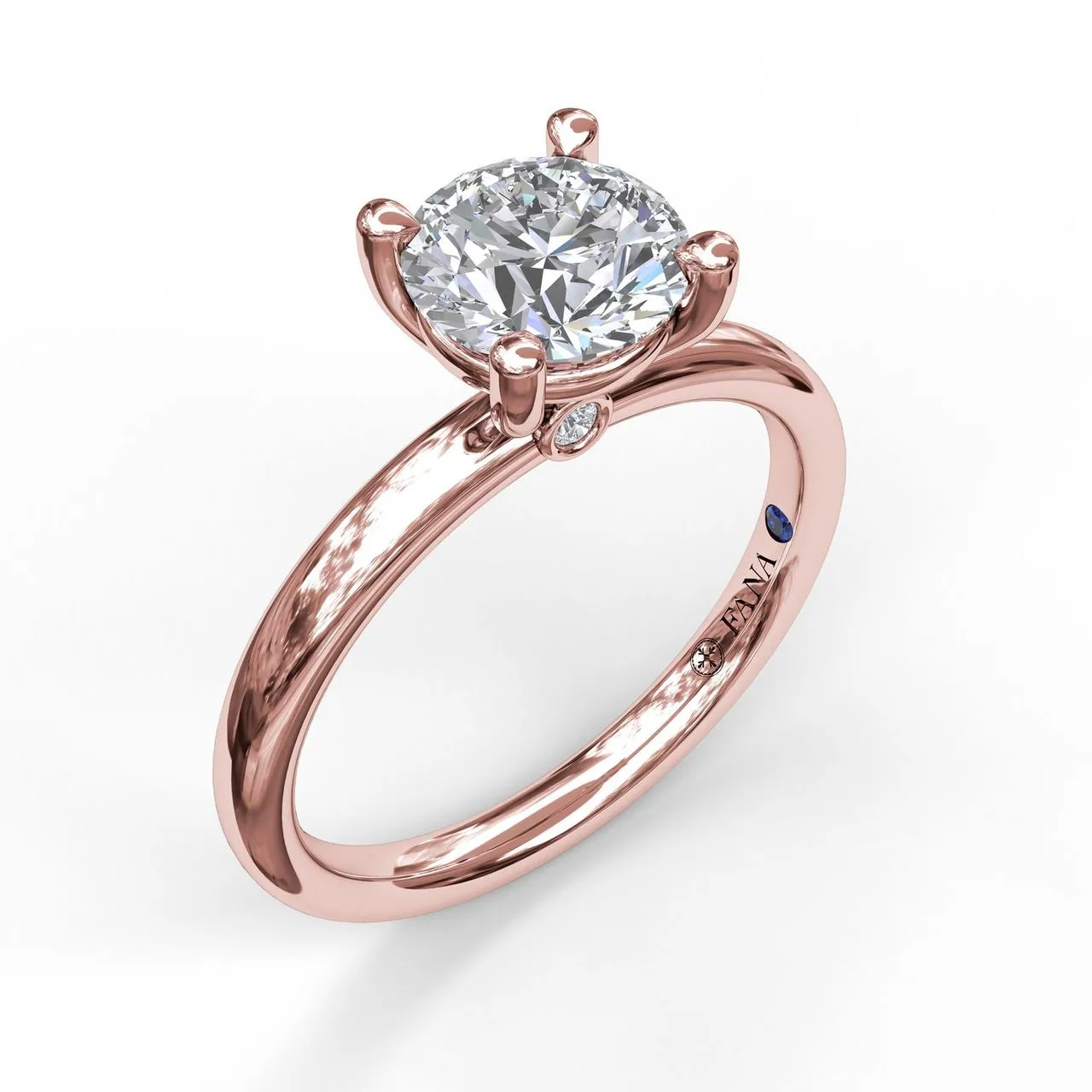 Fana Classic Round Cut Solitaire Engagement Ring 3842