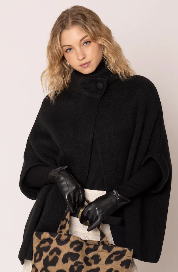 Faux Leather Touch Gloves