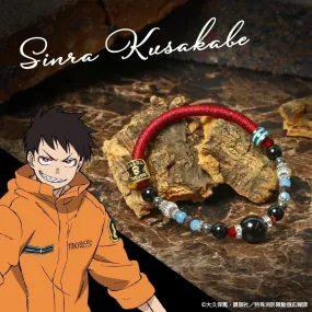 Fire Force Enen no Shouboutai Shinra Kusakabe Wind Cord Bracelet Japan Limited