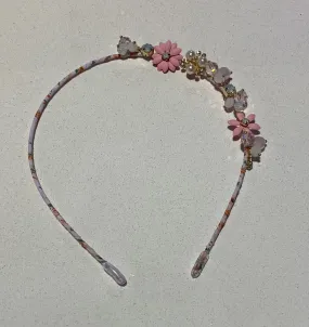 Floral Gem Pink Headband