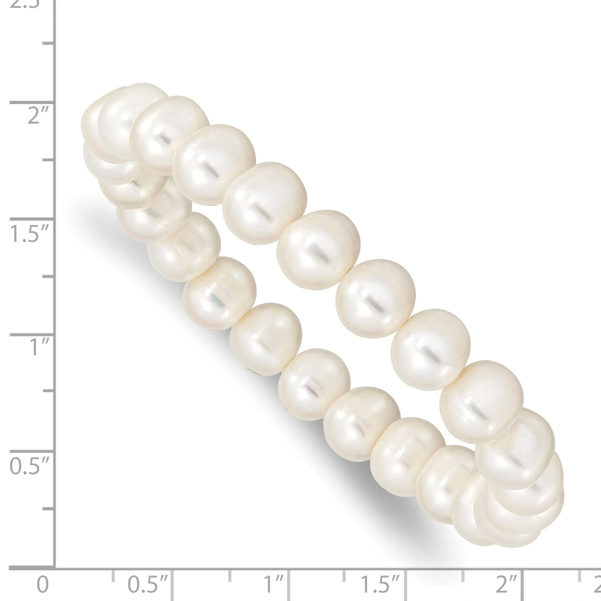 Fresh Water White Pearl 8.5-inch Bracelet