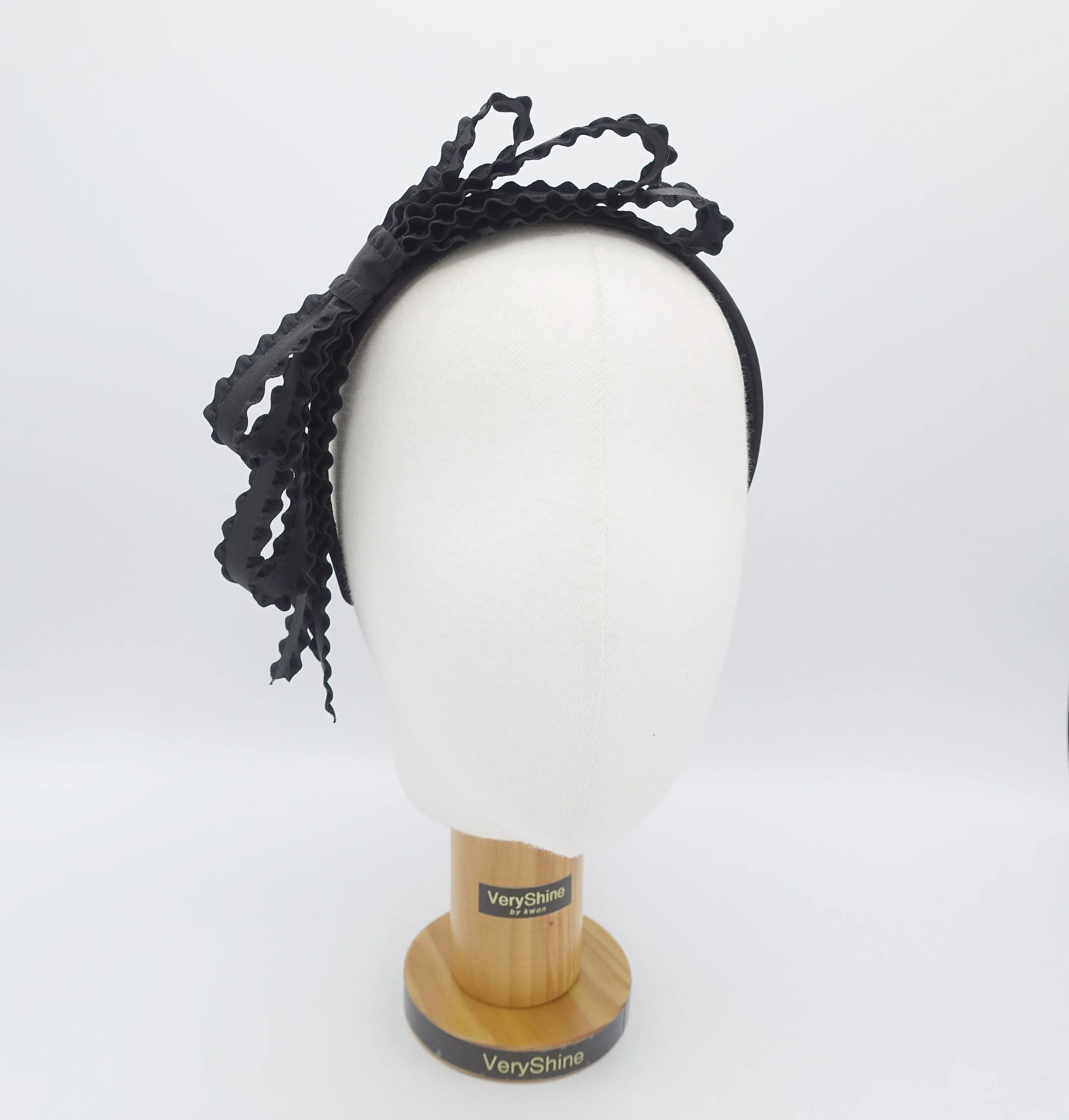 frill bow headband