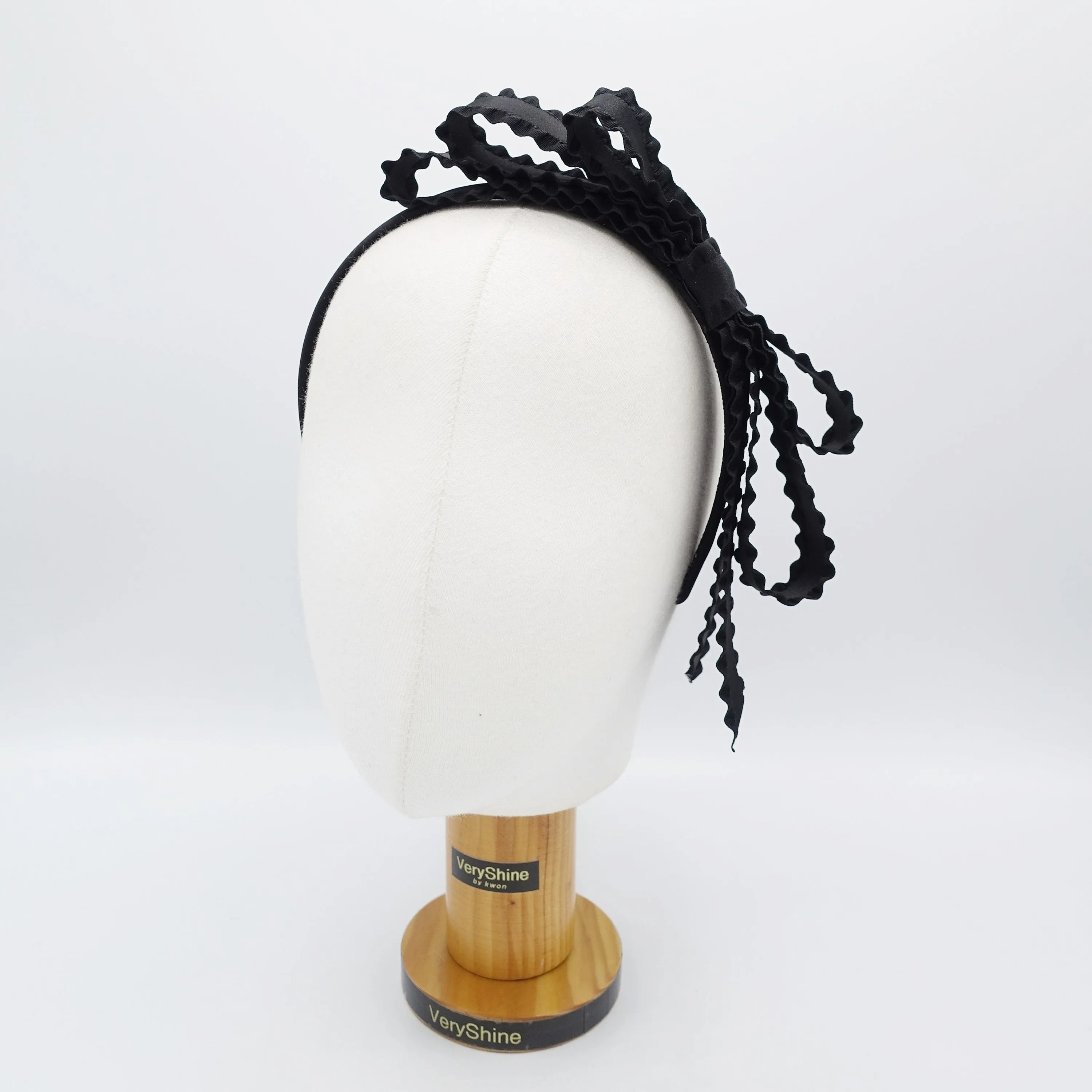 frill bow headband