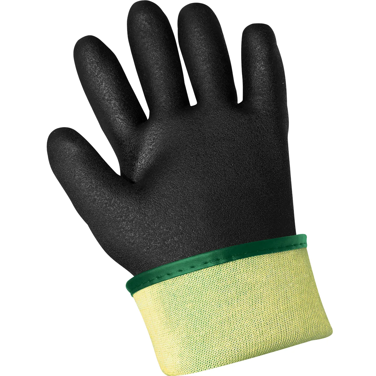 Frogwear CR292 Double Dipped PVC & Nitrile Blended Work Gloves, Chemical Resistant, ANSI A3 Cut Resistant, 12" Length with Sandpaper Finish