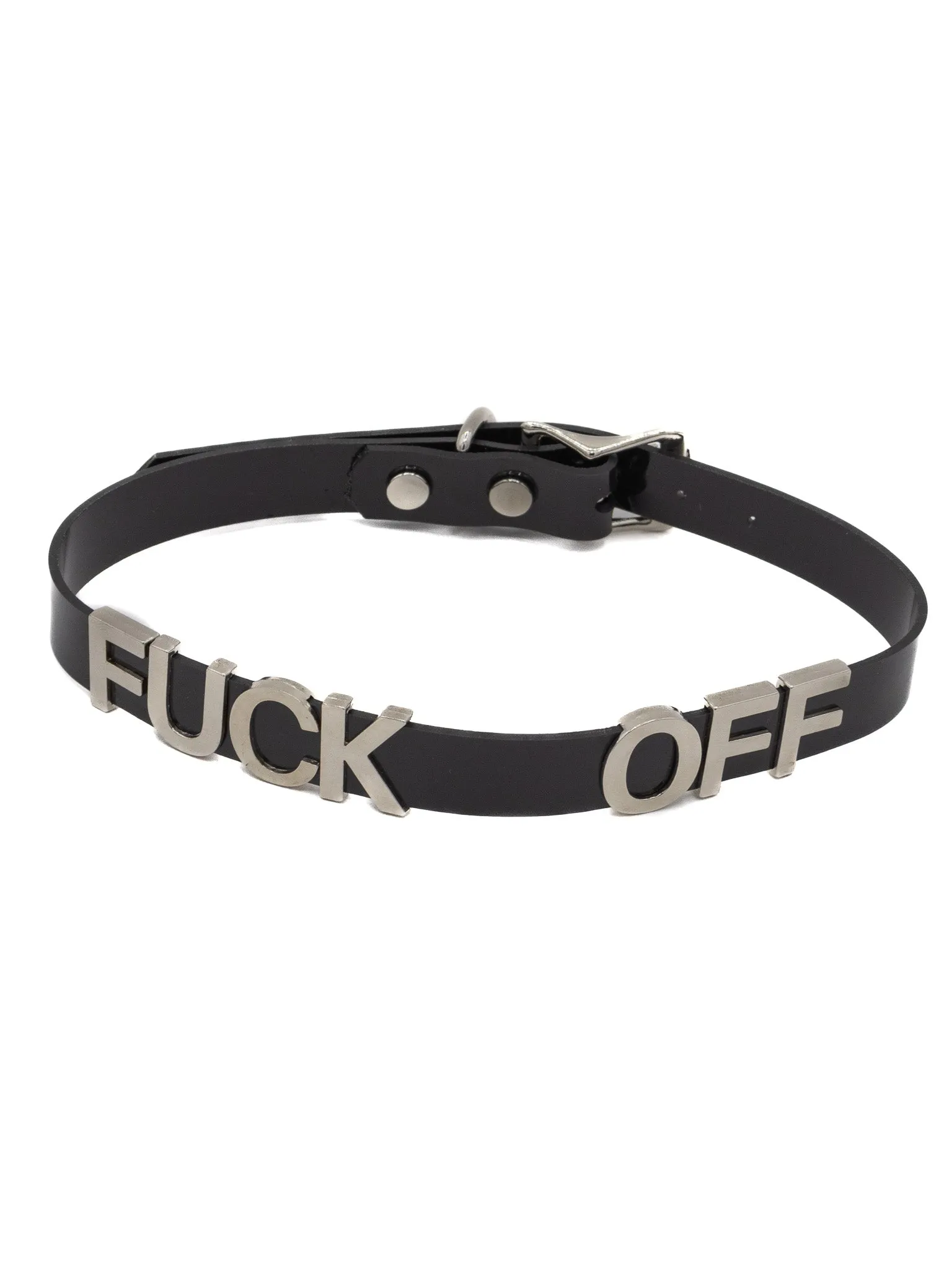 Fuck Off Choker- Black