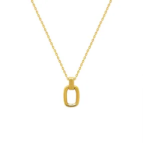 Geometric Gold-Plated Choker Necklace for Women