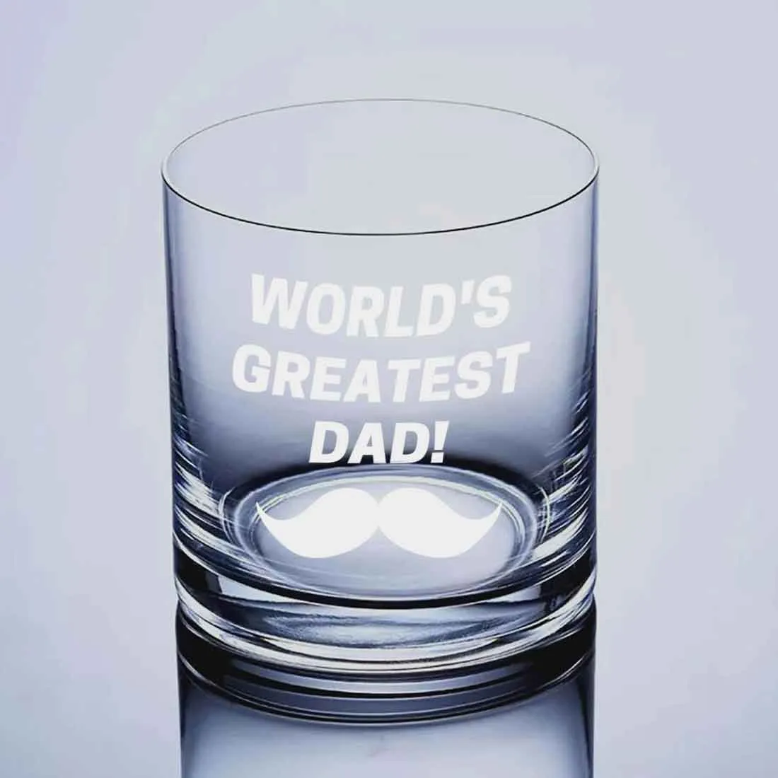 Gifts for Dad Whiskey Alcohol Glass Father's Day Gift - Worlds Best Dad