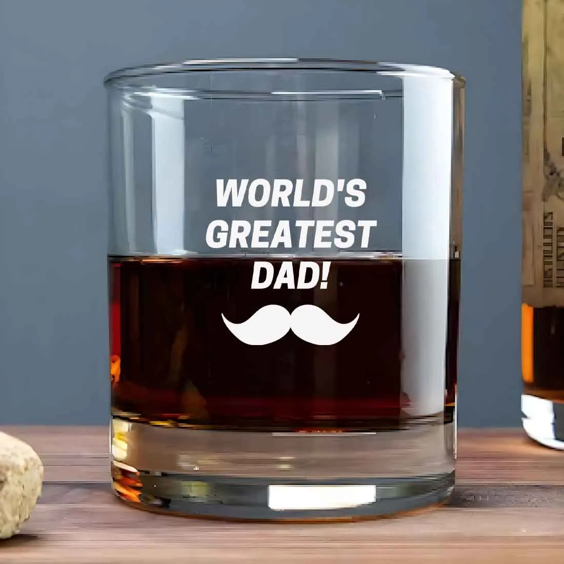 Gifts for Dad Whiskey Alcohol Glass Father's Day Gift - Worlds Best Dad