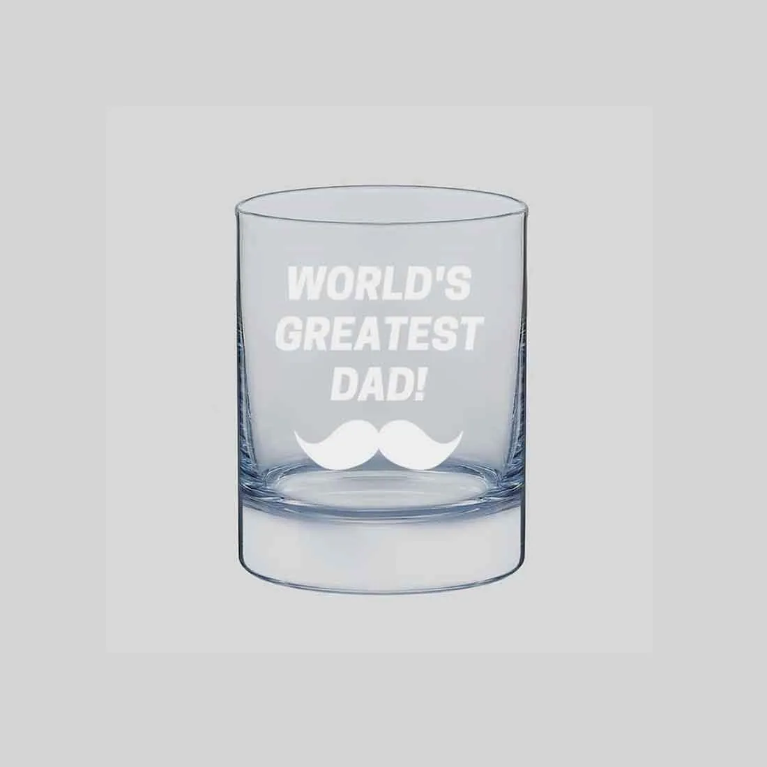 Gifts for Dad Whiskey Alcohol Glass Father's Day Gift - Worlds Best Dad