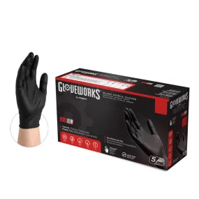 Gloveworks Black Nitrile Gloves IVPF46100