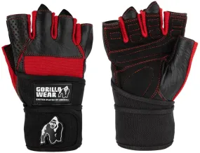 Gorilla Wear Dallas Wrist Wrap Gloves - Black/Red