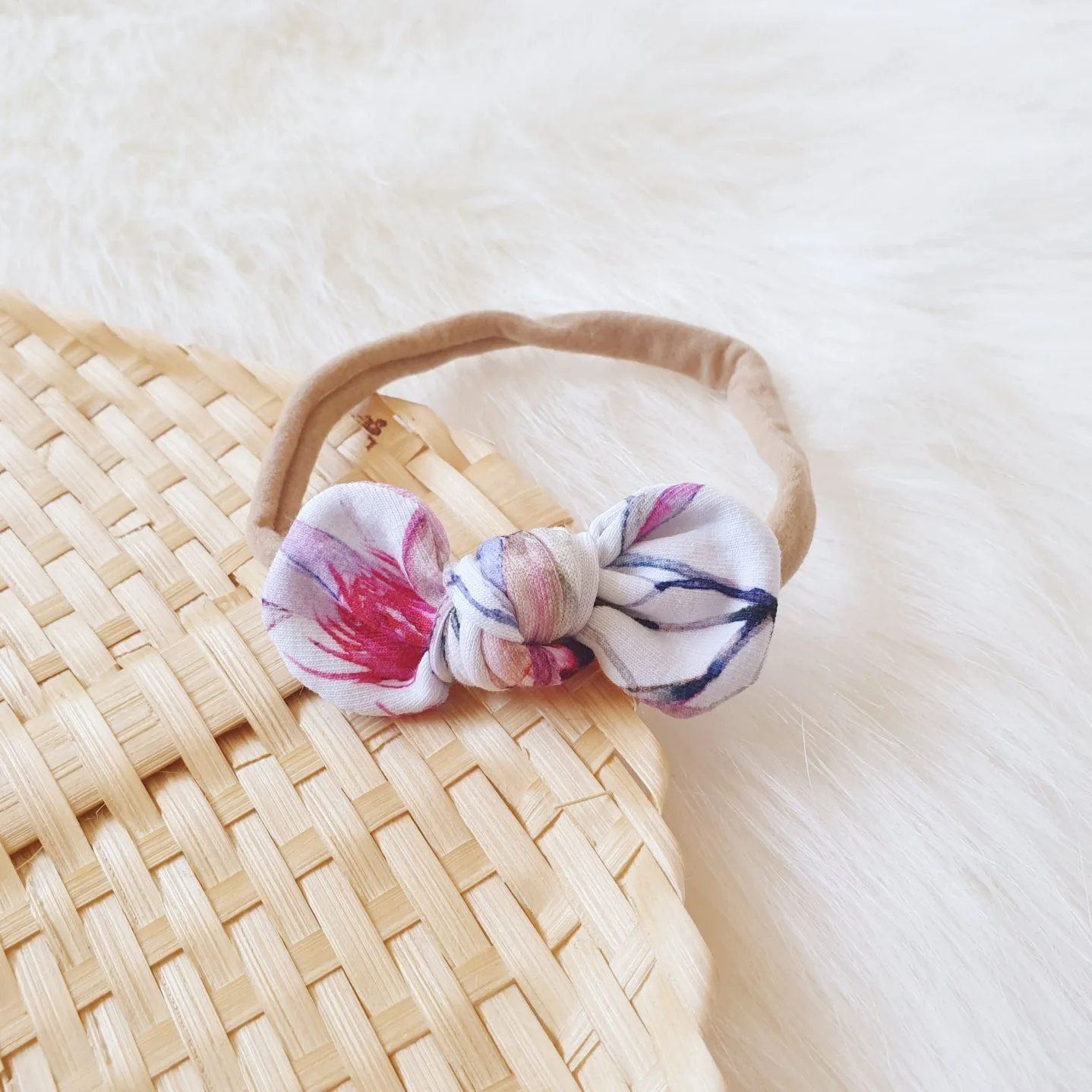 Gumnut Flower Mini Bow Headband