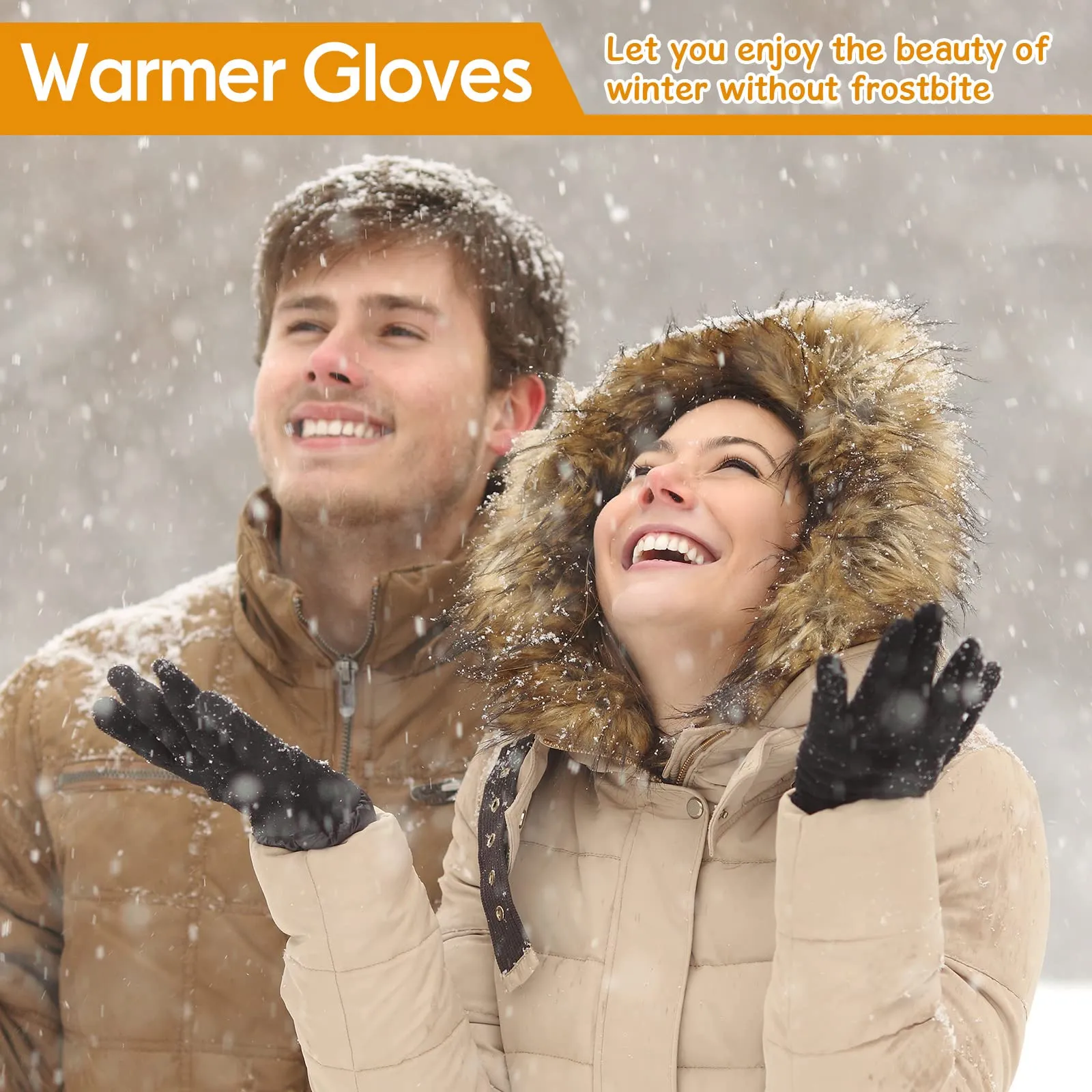 Handepo 100 Pairs Adult Knit Gloves Bulk Winter Warm Stretchy Gloves for Cold Weather Outdoor Sports Skating Skiing Donation Gifts