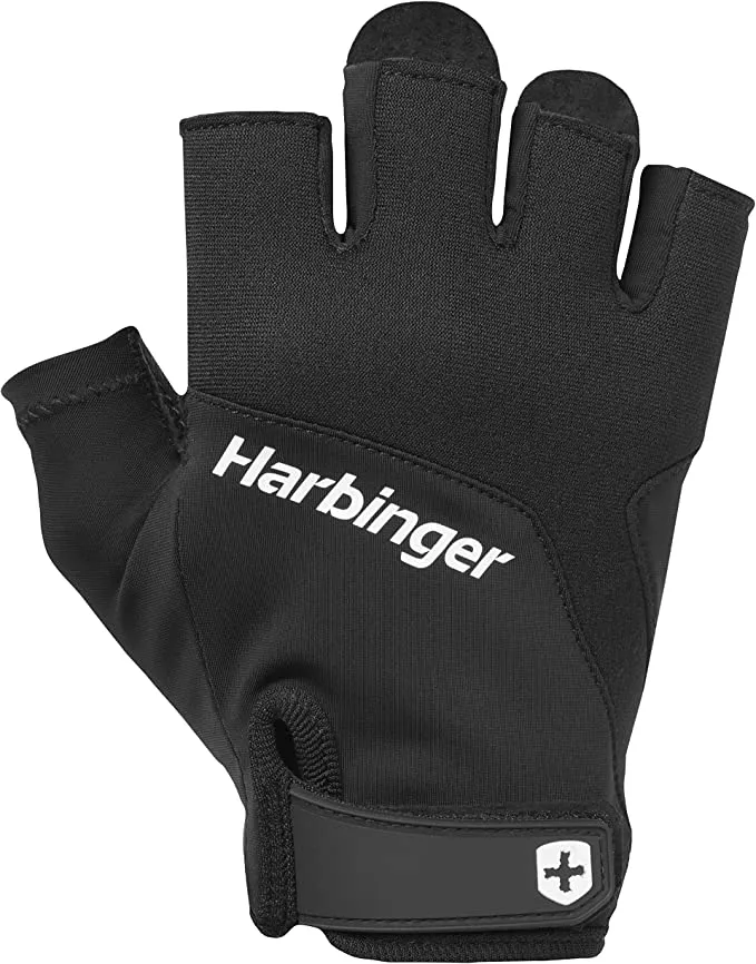 Harbinger Unisex's Training Grip Gloves 2.0 - Black