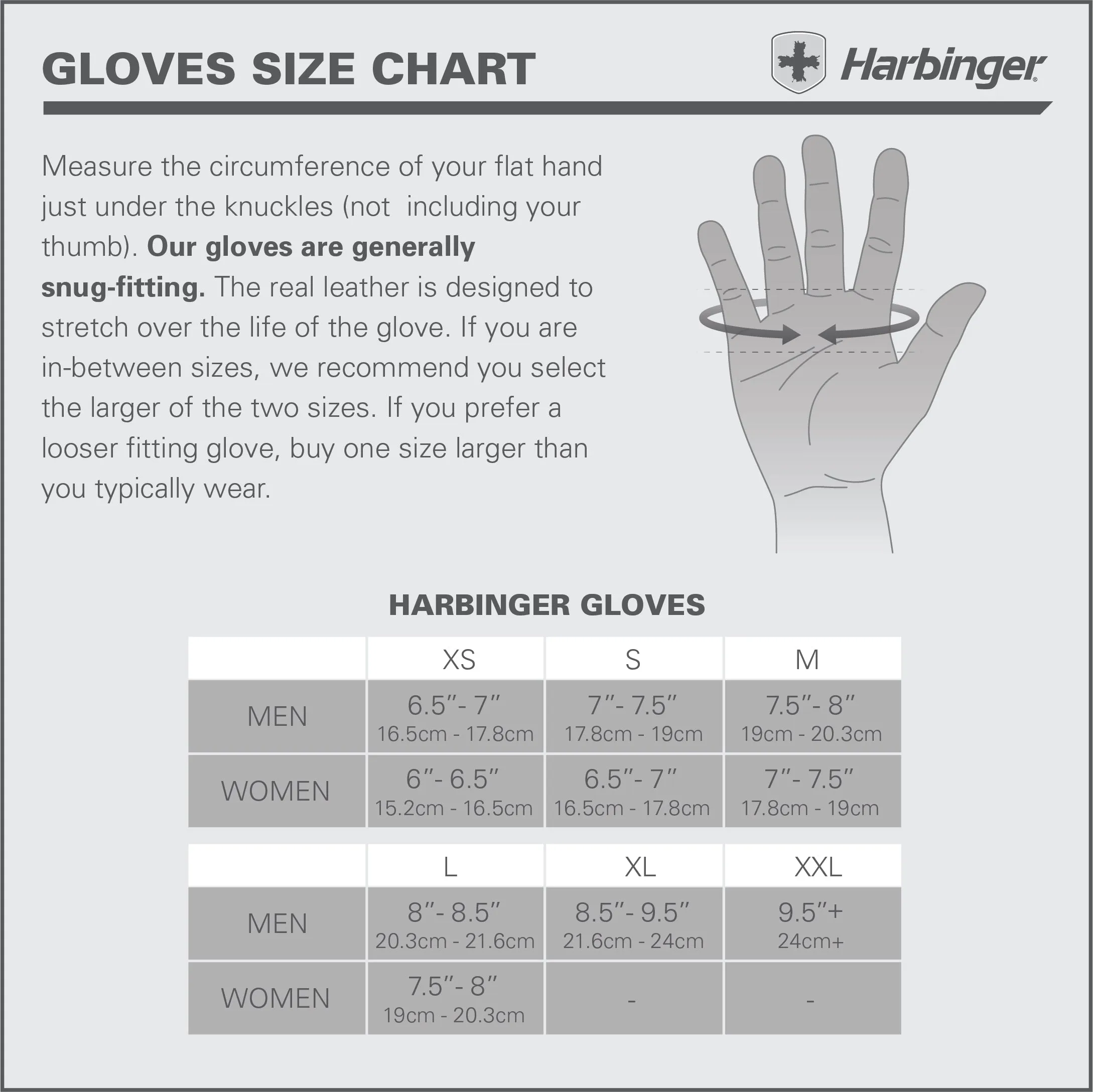 Harbinger Women Pro Gloves - Grey