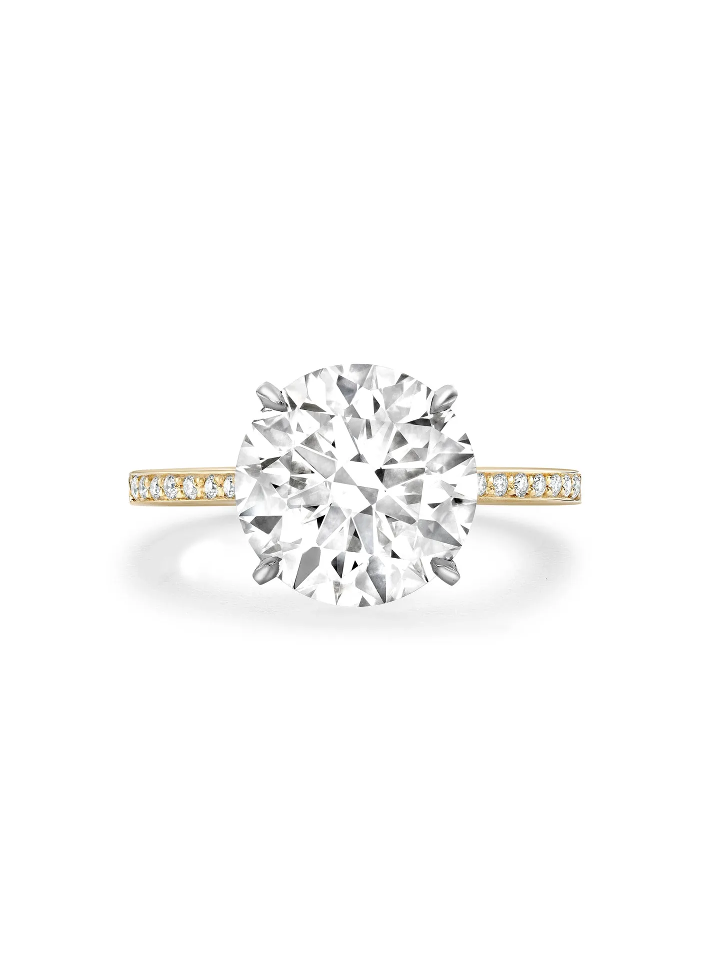 Harmony Round Yellow Gold Diamond Engagement Ring