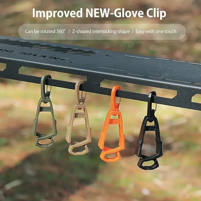 Heavy-Duty Glove Clips - For Work/Construction