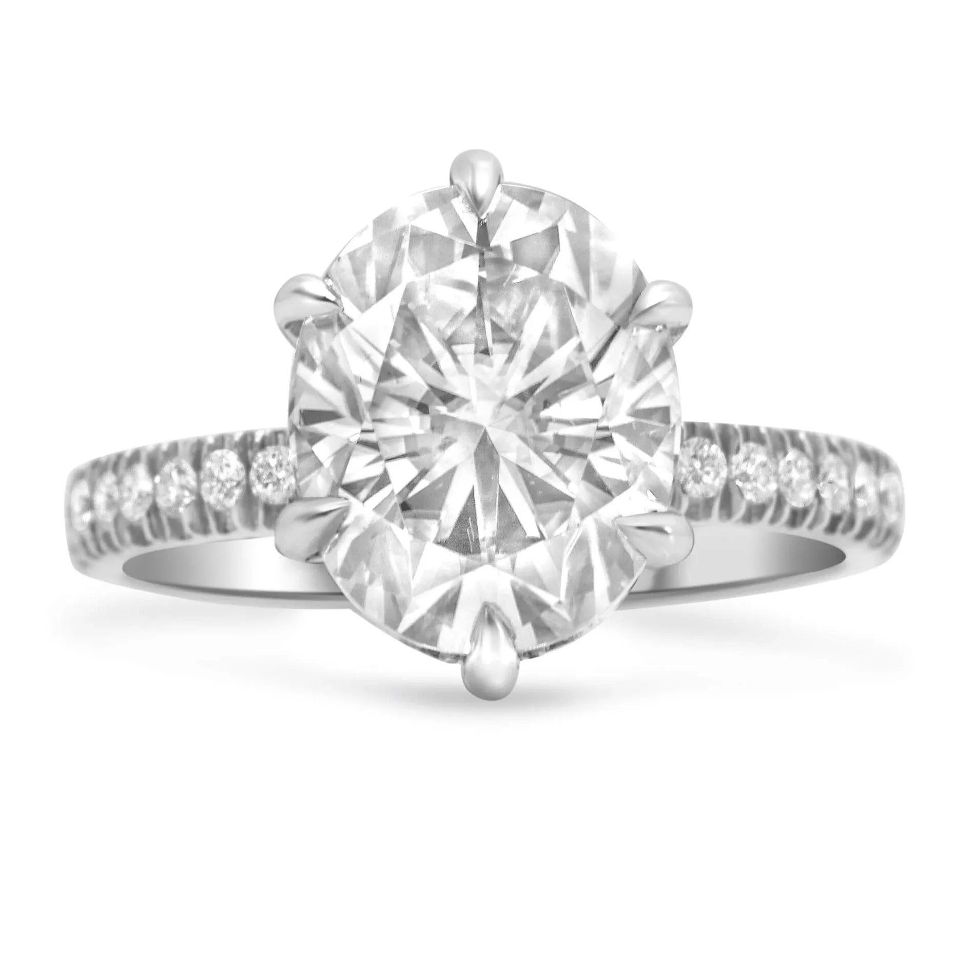 Henna | Oval Hidden Halo Moissanite Engagement Ring