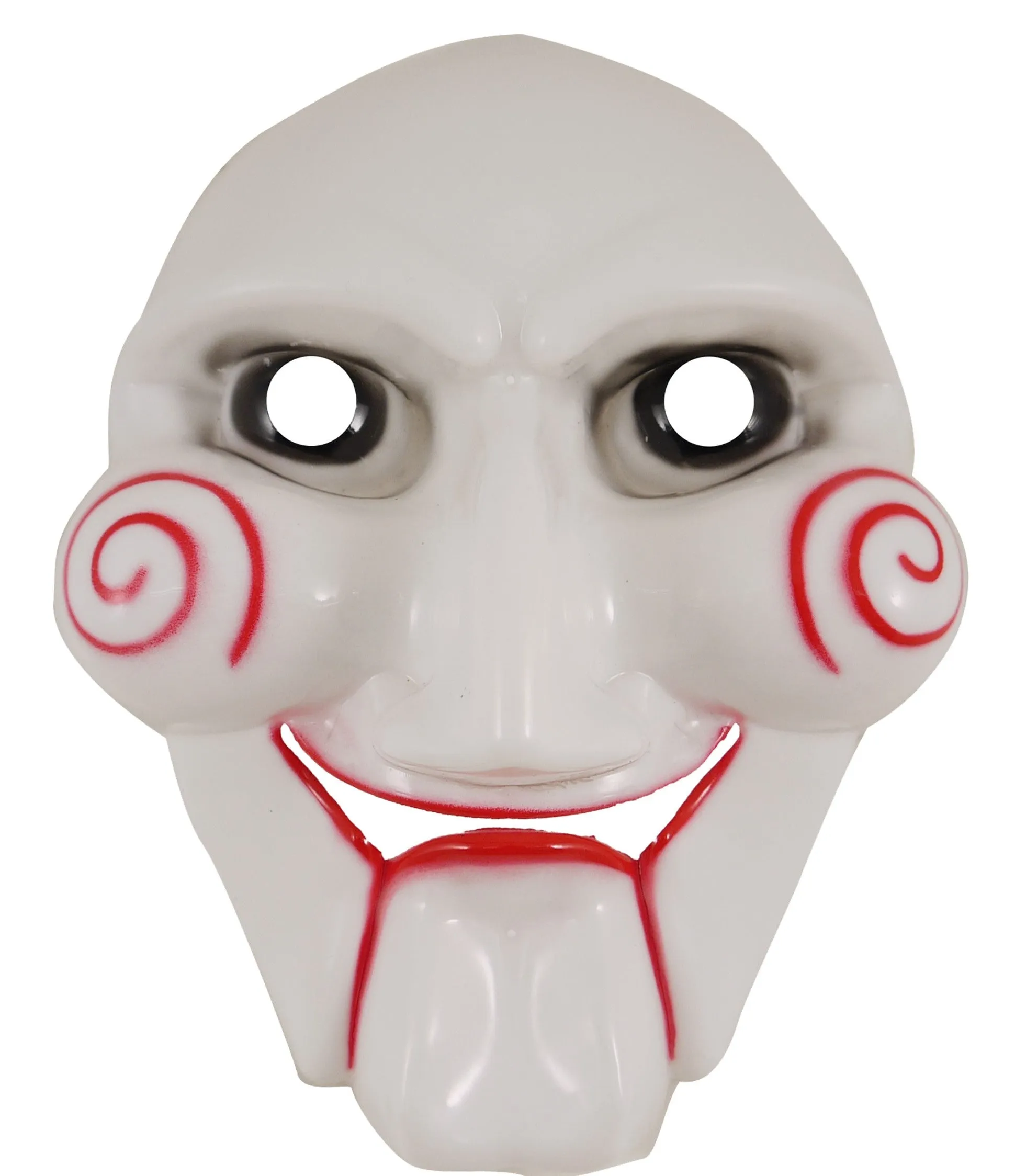 Horror Clown Costume Set: Puppet Scary Jigsaw Face Mask and Adults Skeleton Gloves