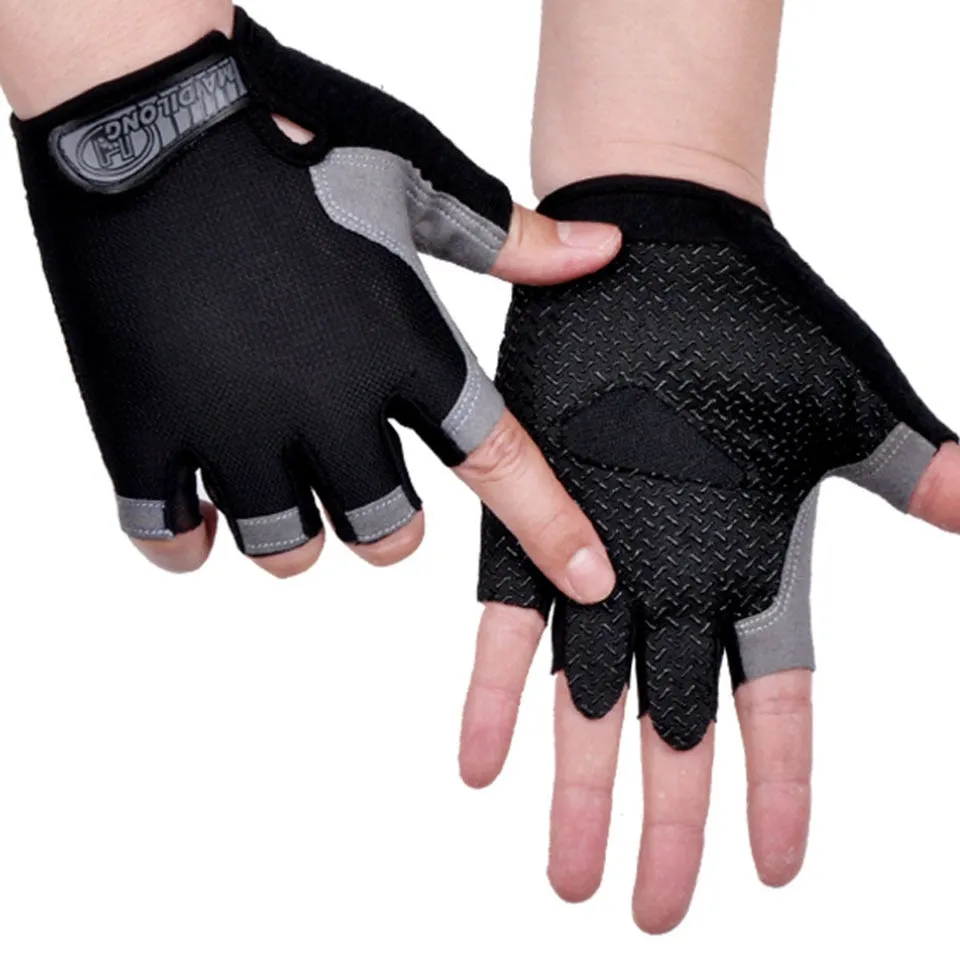 HOT Cycling Anti-slip Anti-sweat Men Women Half Finger Gloves Breathable Anti-shock Sports Gloves Bike Bicycle Glove