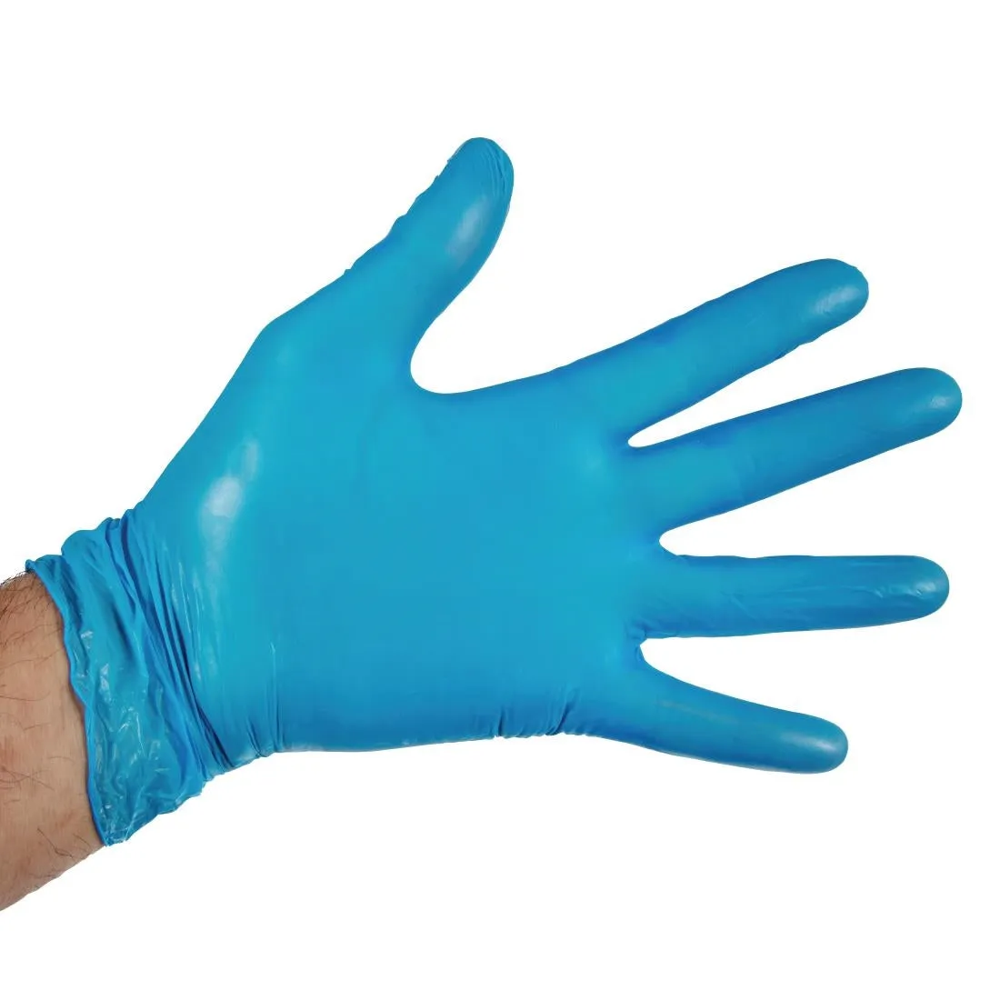 Hygiplas Powder-Free Vinyl Gloves Blue Large (Pack of 100)