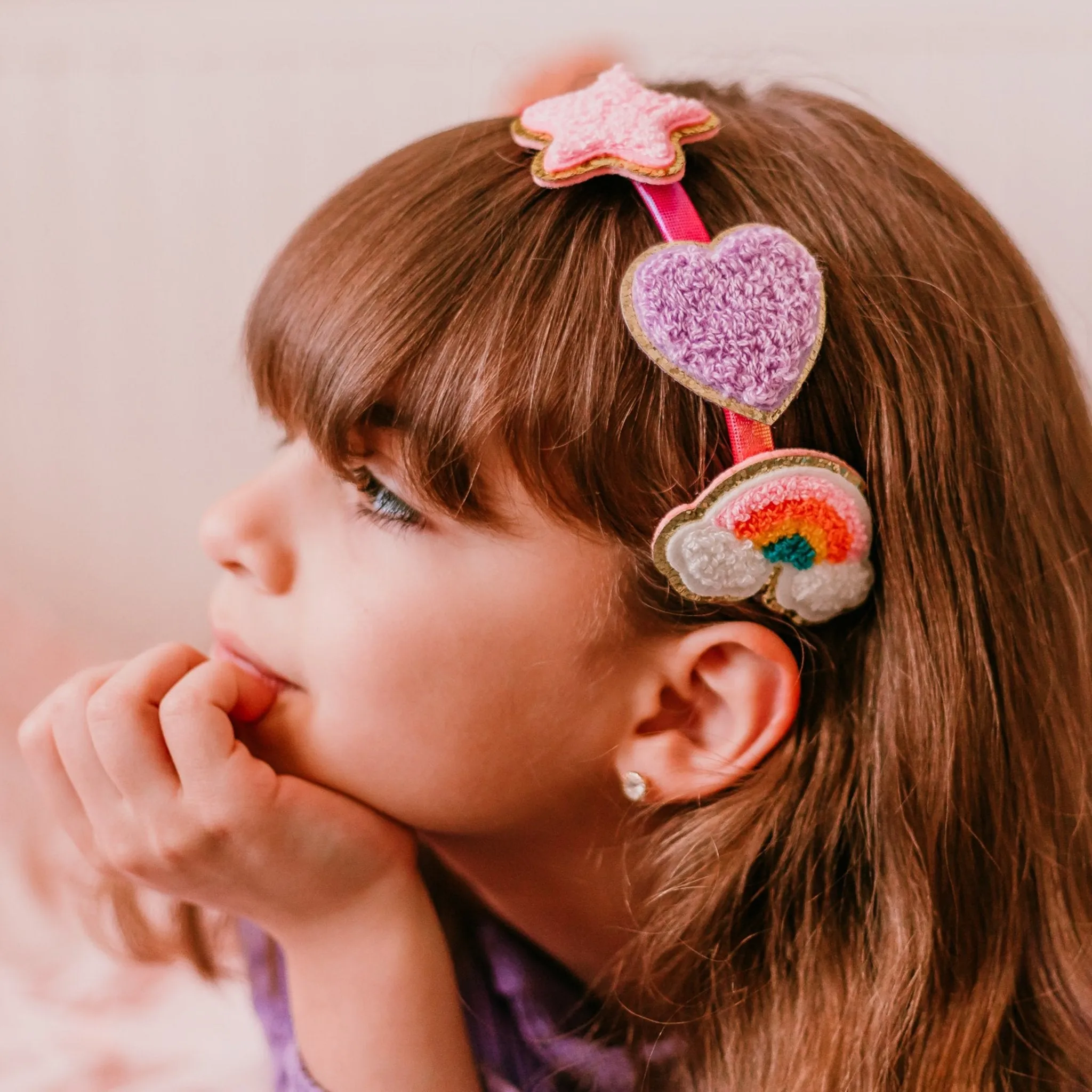 Interchangeable Charm Headband and Hair Clips