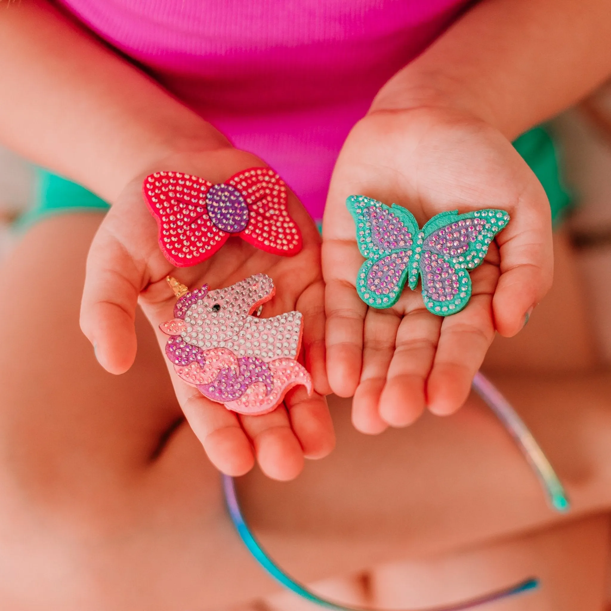 Interchangeable Charm Headband and Hair Clips