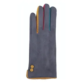 Jeanne Simmons Accessories Colored Fingers Grey Gloves (Women's)