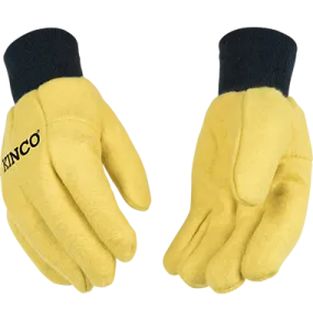 Kinco 816 16 oz. Chore Gloves, Polyester-Cotton Blend Knit Wrist, Wing Thumb Design, Yellow (One Dozen)