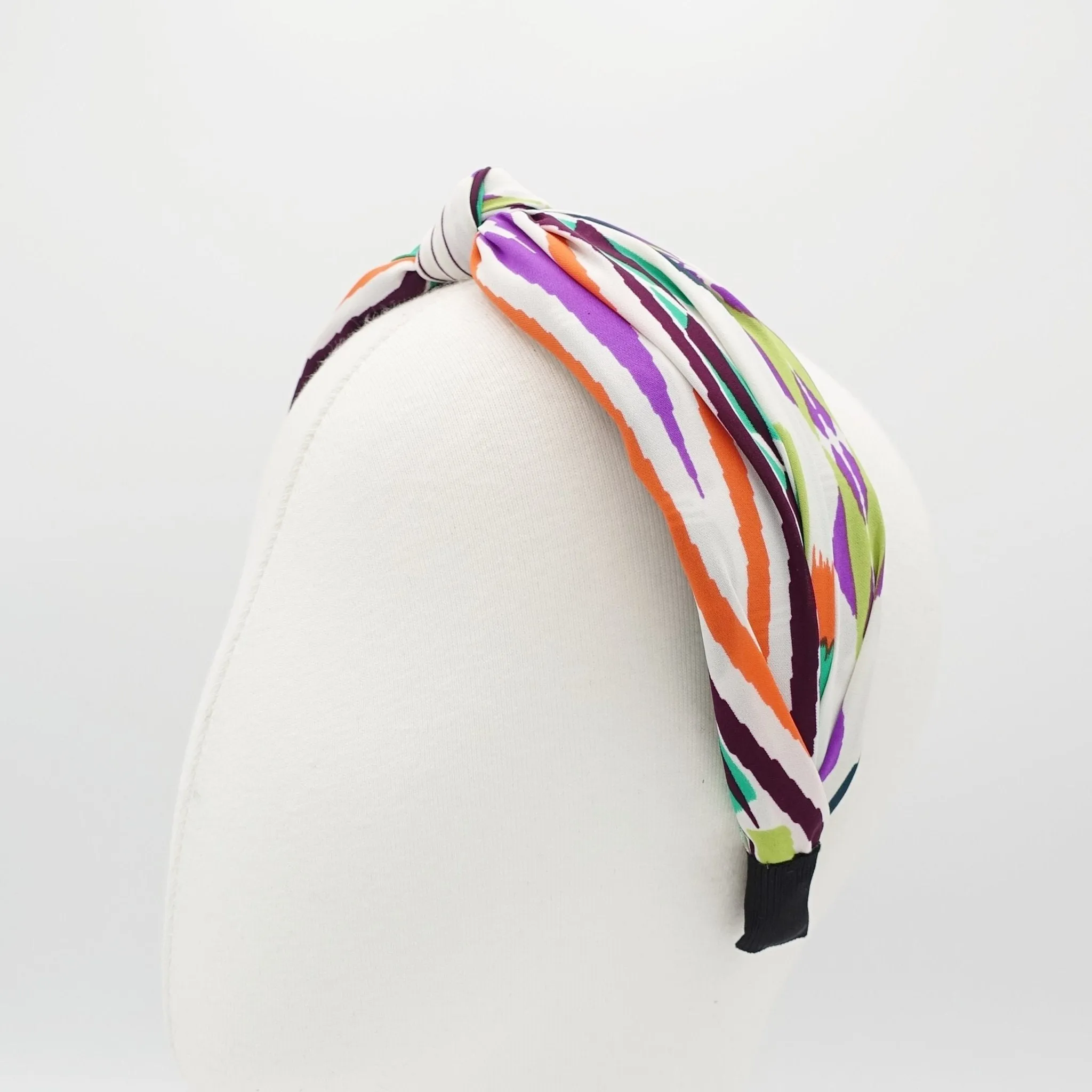 knot headband line color play pattern headband vivid color casual woman hair accessory