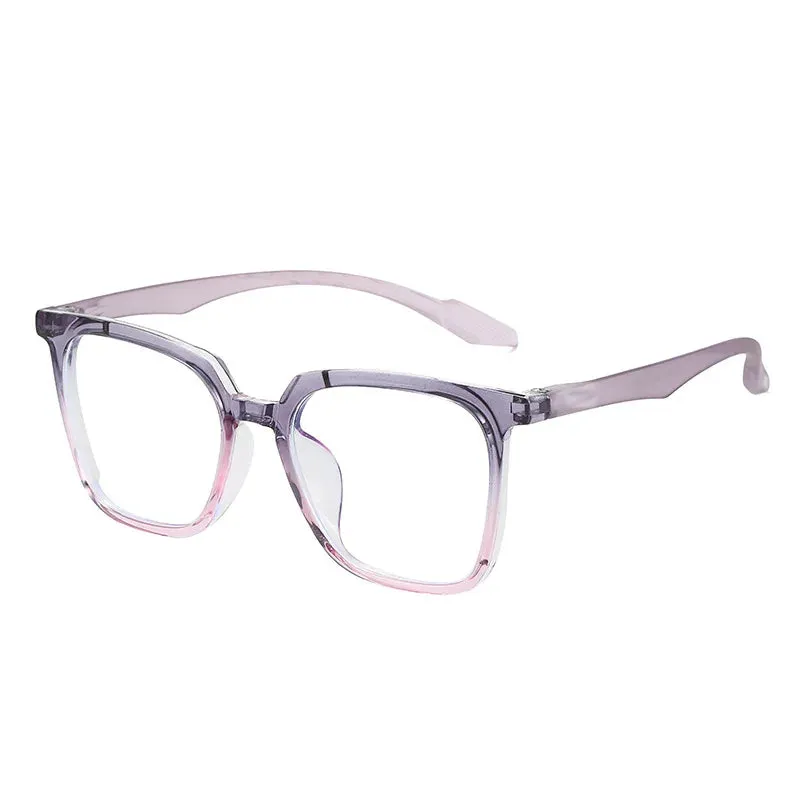 Kocolior Unisex Full Rim Large Square Acetate Hyperopic Reading Glasses 81013