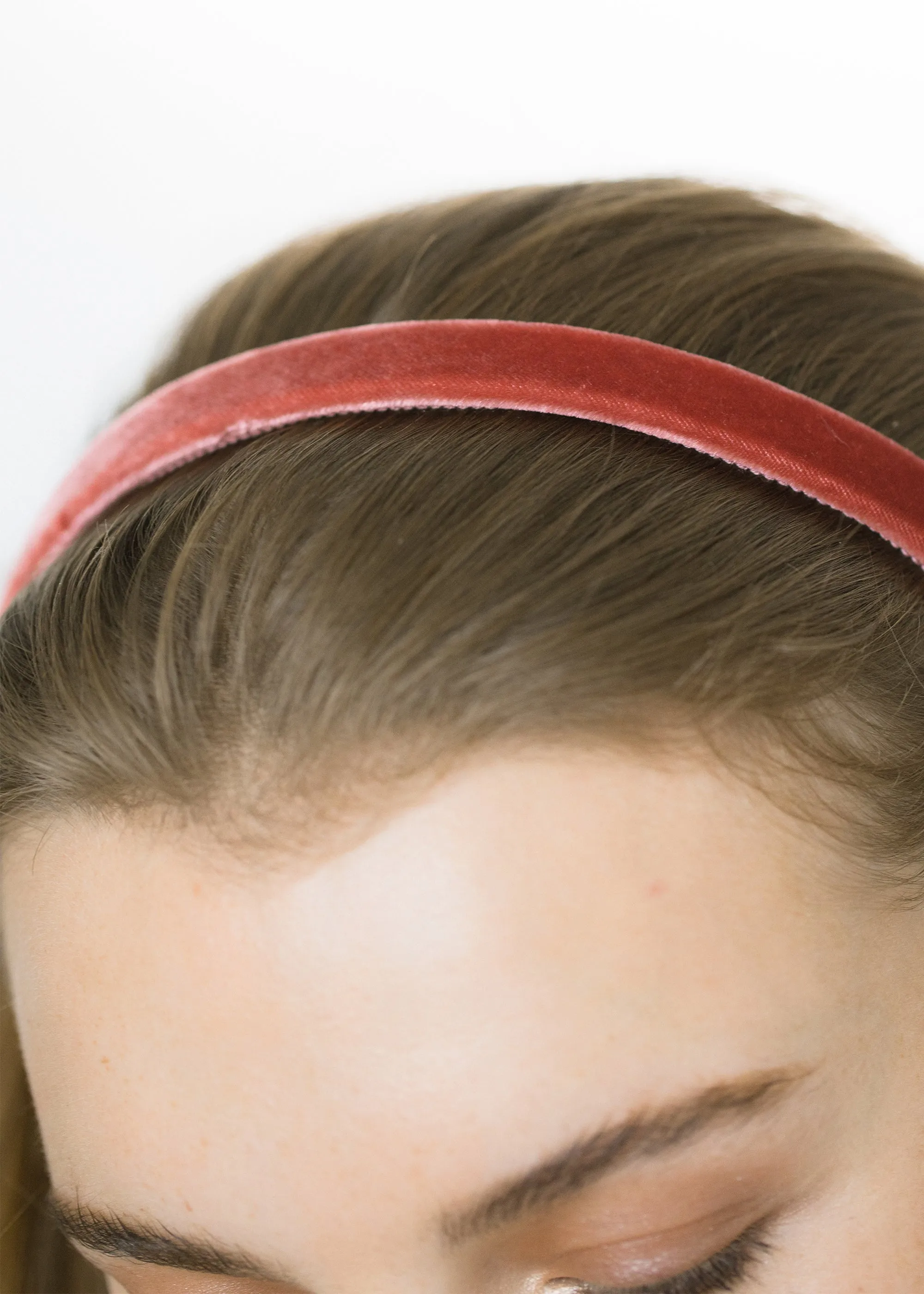 Lacey Headband -- Antique Rose