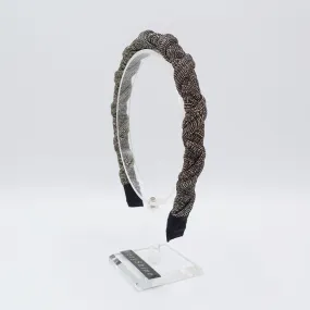 lame wrap thin headband glittering hair accessory for women