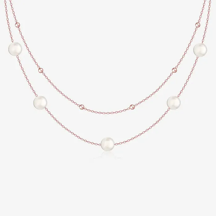 Layered Pearl Jewellery Set