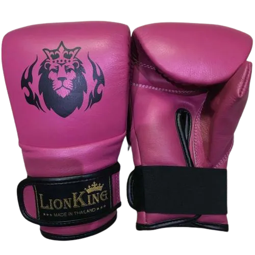 LION KING MUAY THAI BOXING TRAINING BAG GLOVES MITTS 4 oz M-L 3 Colours