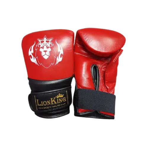 LION KING MUAY THAI BOXING TRAINING BAG GLOVES MITTS 4 oz M-L 3 Colours