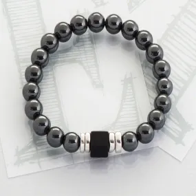 Lucca Hematite Bracelet – Black