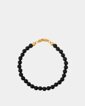 Matte Black Onyx Bracelet 6mm