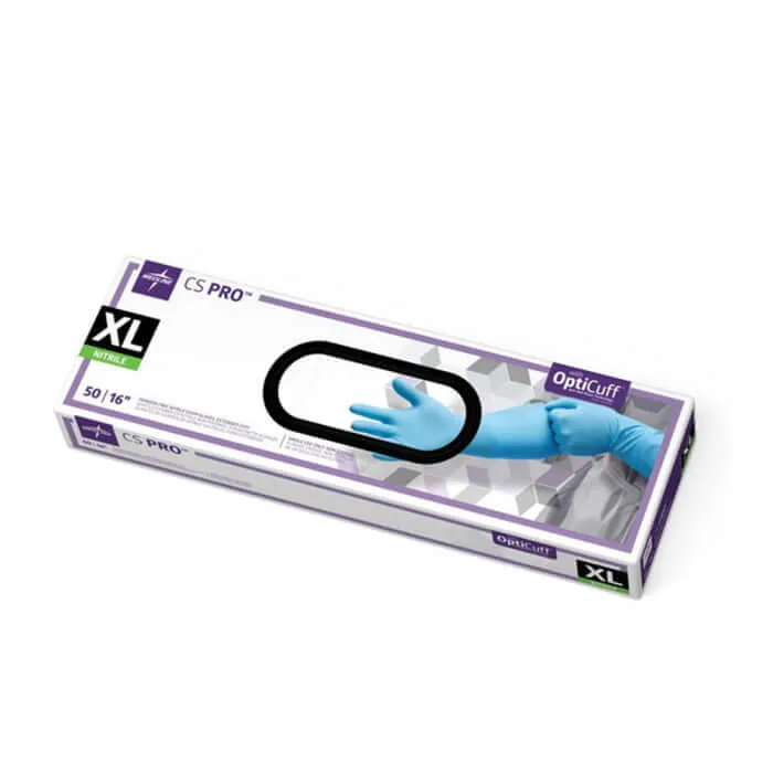 Medline CS Pro 16" Cuff Nitrile Exam Gloves