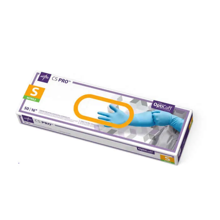 Medline CS Pro 16" Cuff Nitrile Exam Gloves