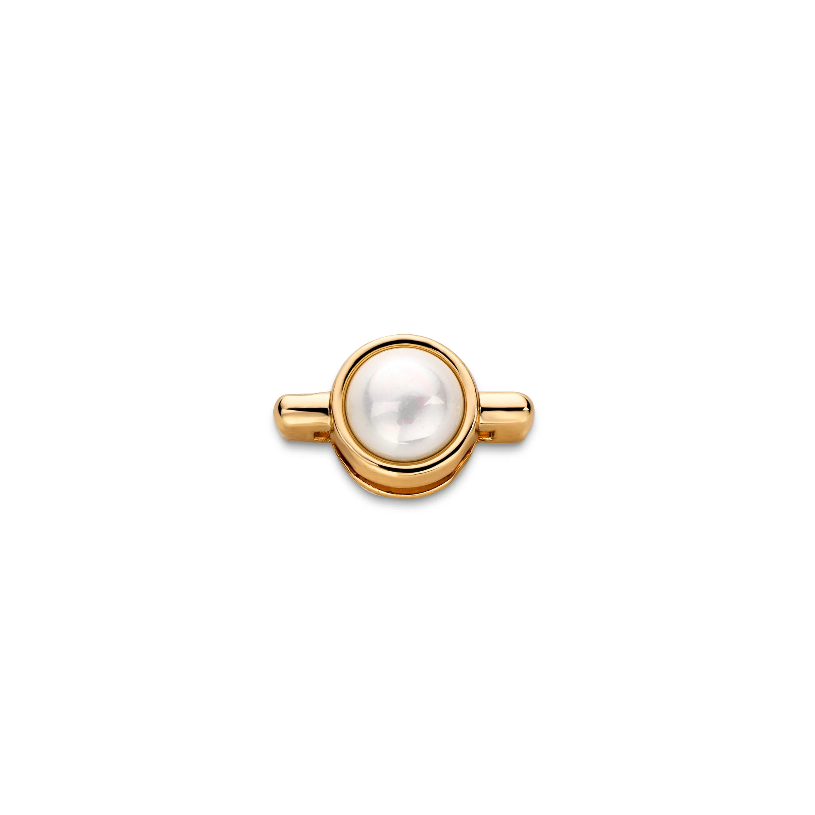 Mesh charm pearl gold