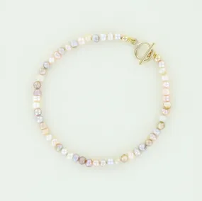 Minimalist Fresh Water Pearl Bracelet, Blush