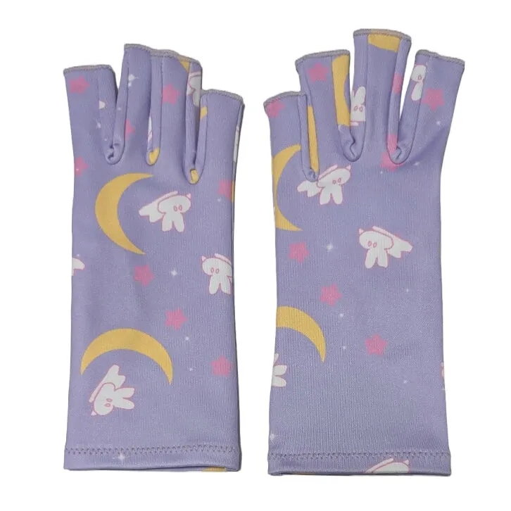 Moon Bunny Compression Gloves with grips