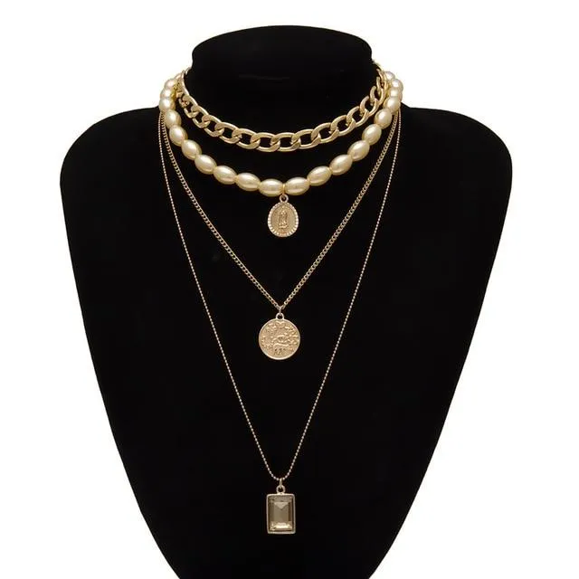 Multi Layered Choker Necklace