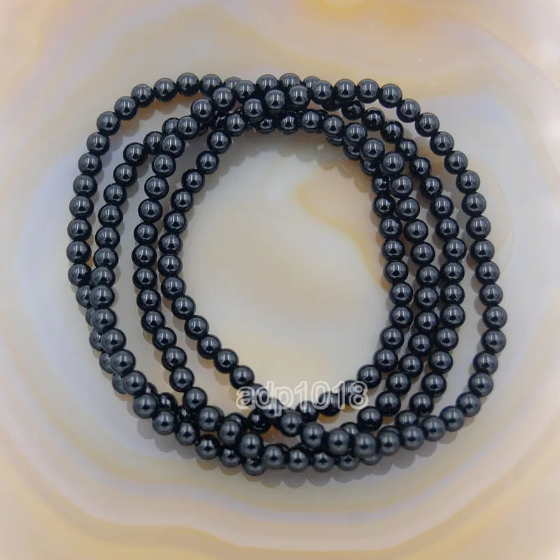 Natural Black Onyx Gemstone Beads Stretch Bracelet Healing Reiki