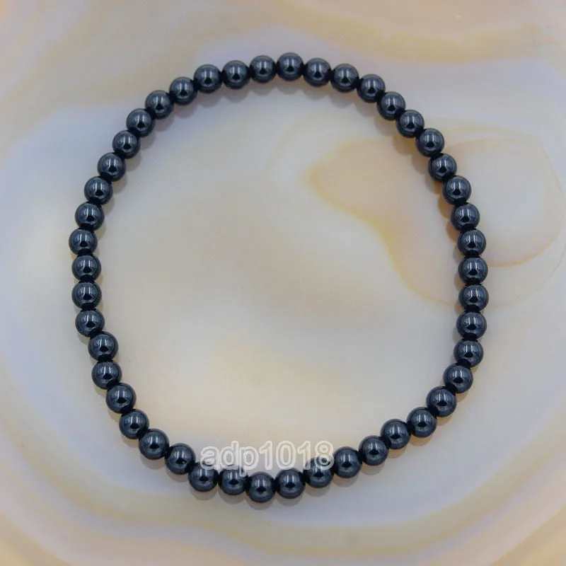 Natural Black Onyx Gemstone Beads Stretch Bracelet Healing Reiki